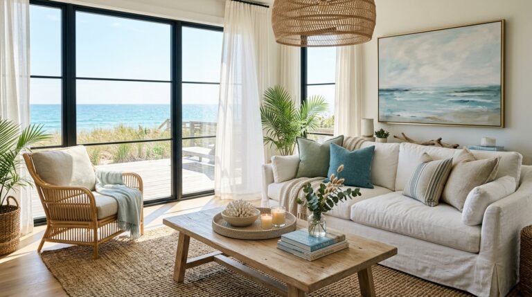 Beachy living room ideas
