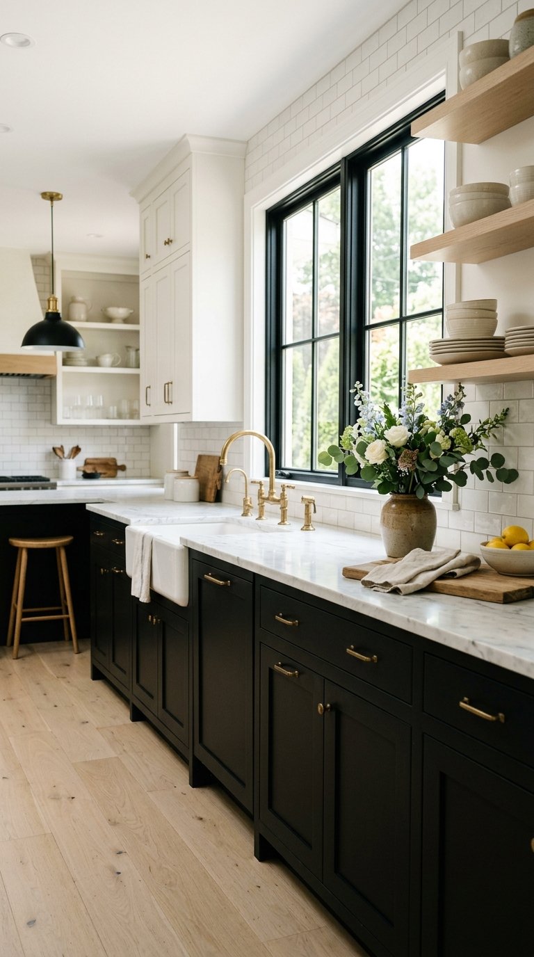 Black Lower Cabinets Only