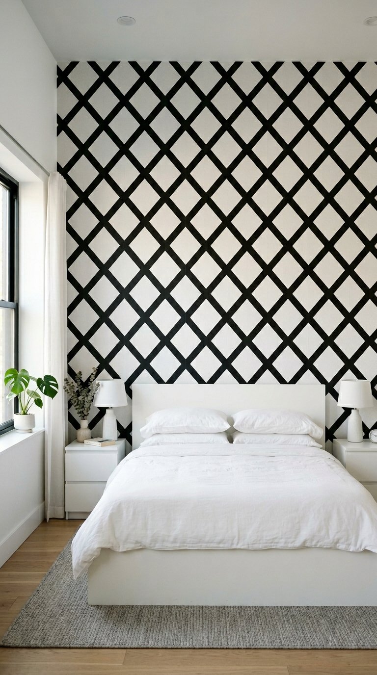 Black and White Geometric Wallpaper