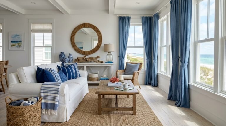 Blue and White Coastal Decor Ideas