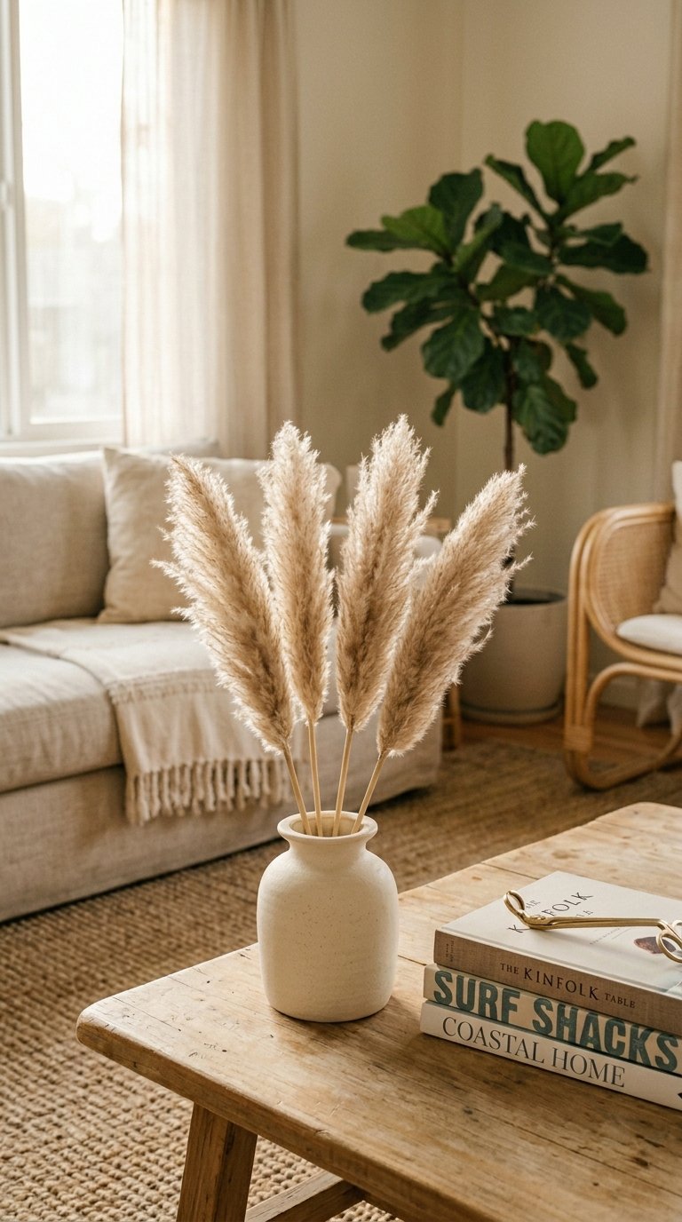 Bring In Dried Pampas or Cotton Stems