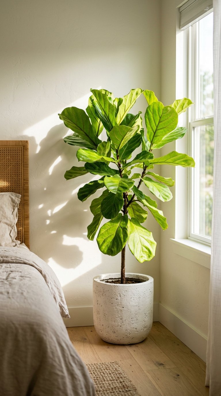 Bring In a Tall Indoor Plant for Organic Height