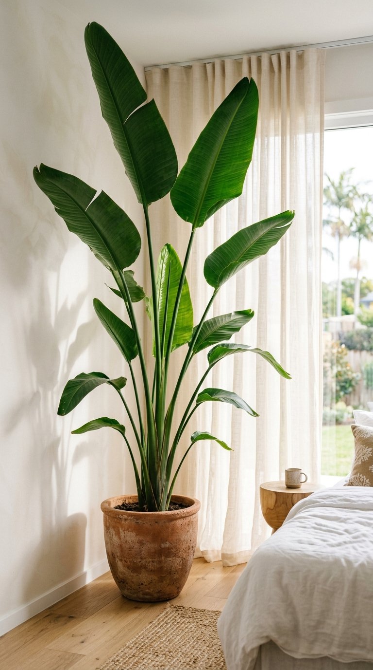 Bring In a Tall Tropical or Leafy Indoor Plant