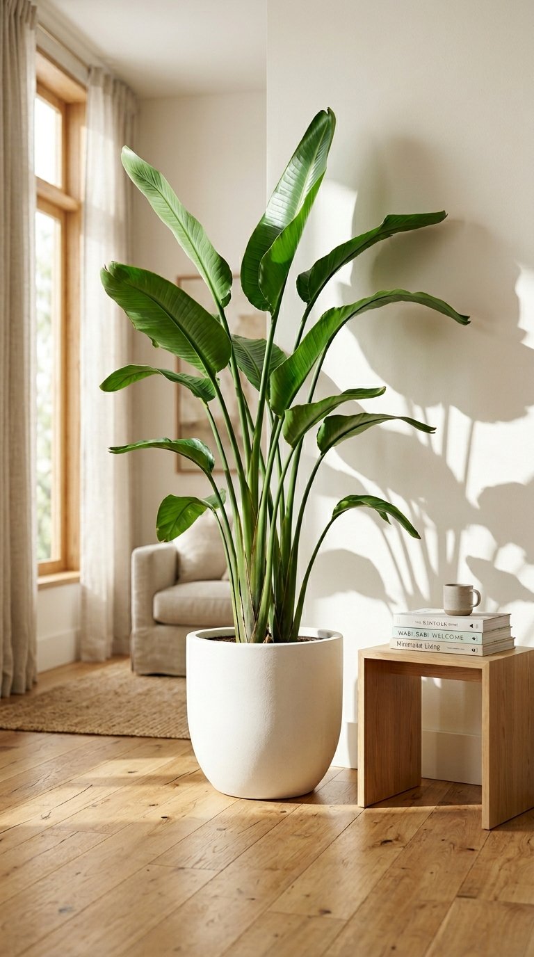 Bring in One Large Indoor Plant
