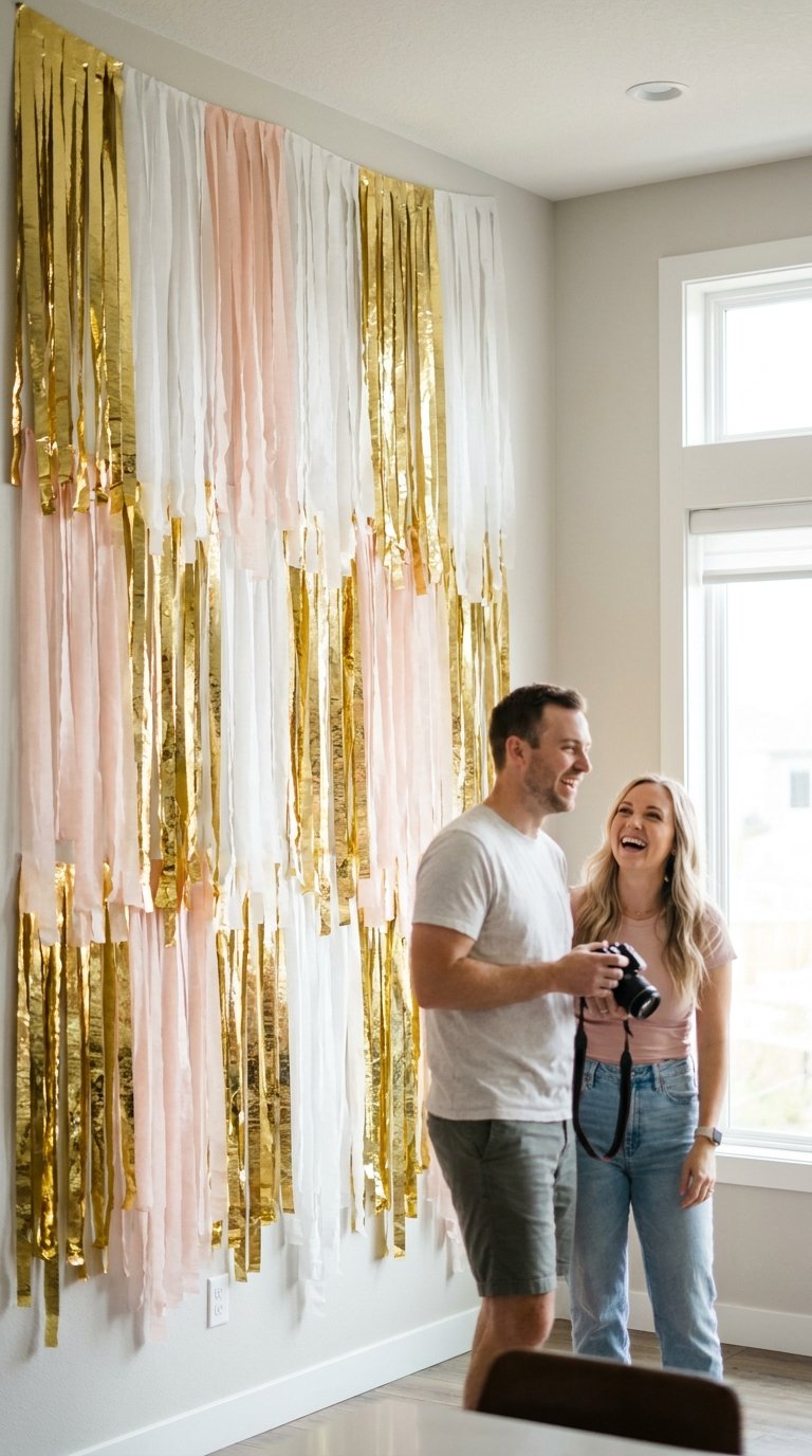 Build a Photo Backdrop with Streamers
