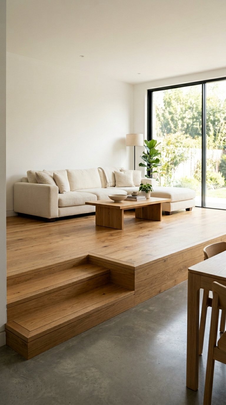 Build a Raised Platform to Define the Living Zone