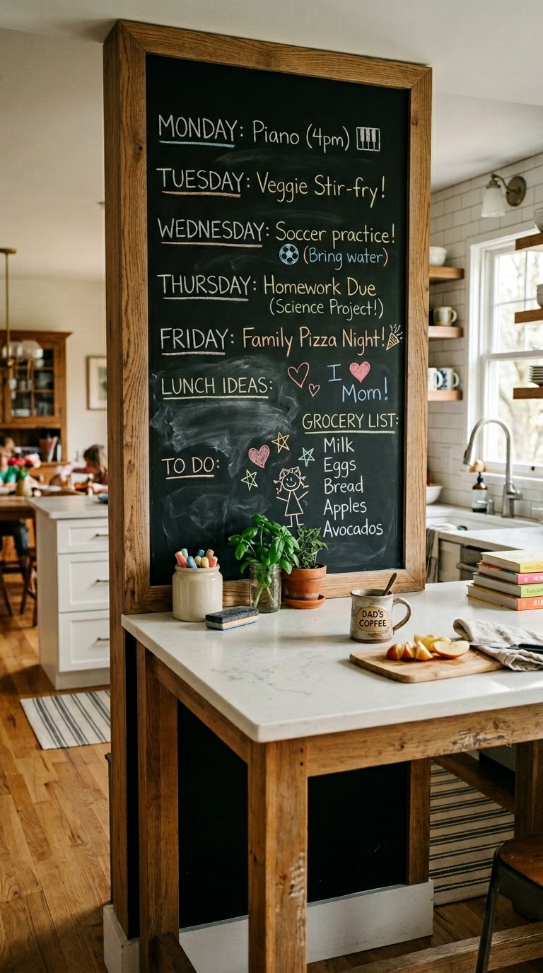 Chalkboard Paint Back Panel