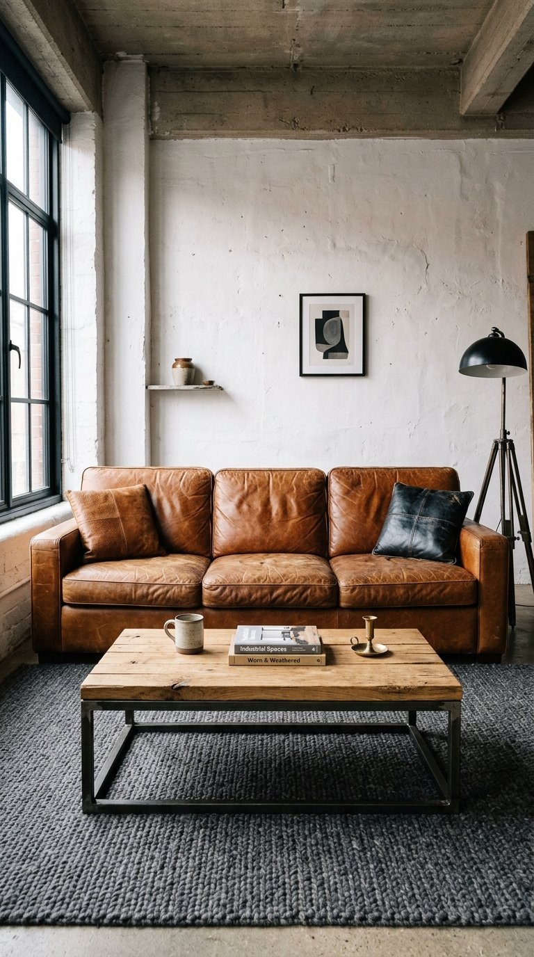 Choose Aged Leather Furniture as the Primary Seating
