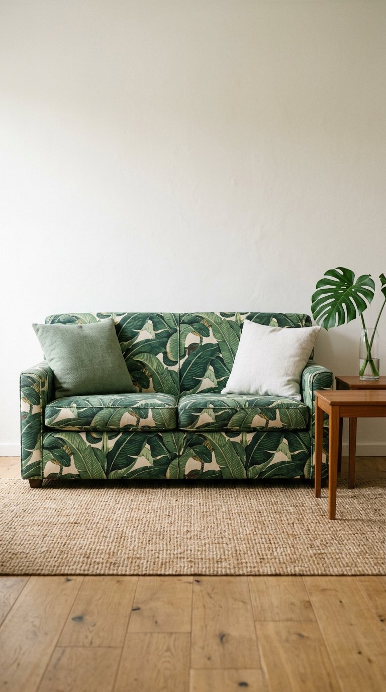 Choose a Banana Leaf Print Sofa or Loveseat