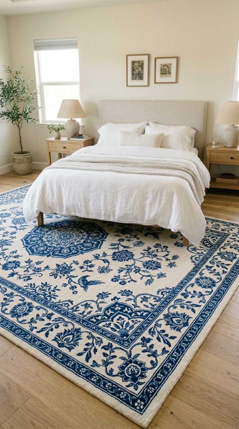 Choose a Chinoiserie-Inspired Bedroom Rug