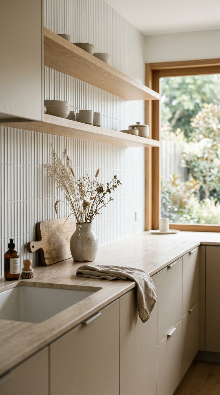 Choose a Fluted or Ribbed Ceramic Tile for Texture