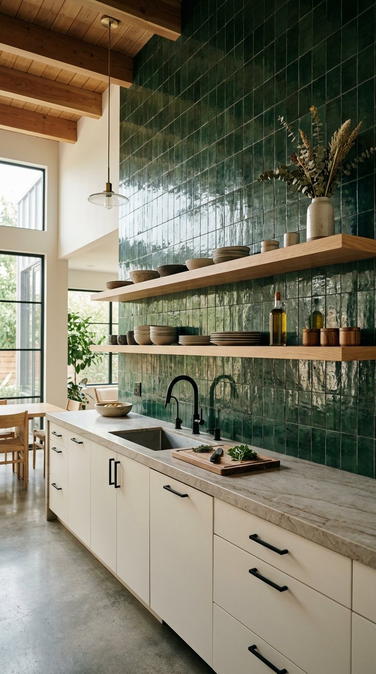 Choose a Full-Height Kitchen Backsplash from Counter to Ceiling