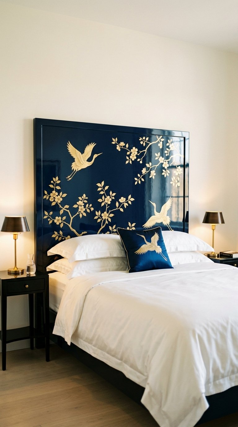 Choose a Lacquered Chinoiserie Headboard