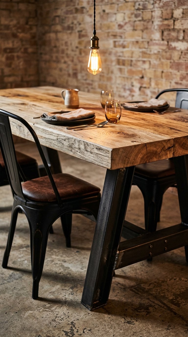 Choose a Steel and Wood Dining Table