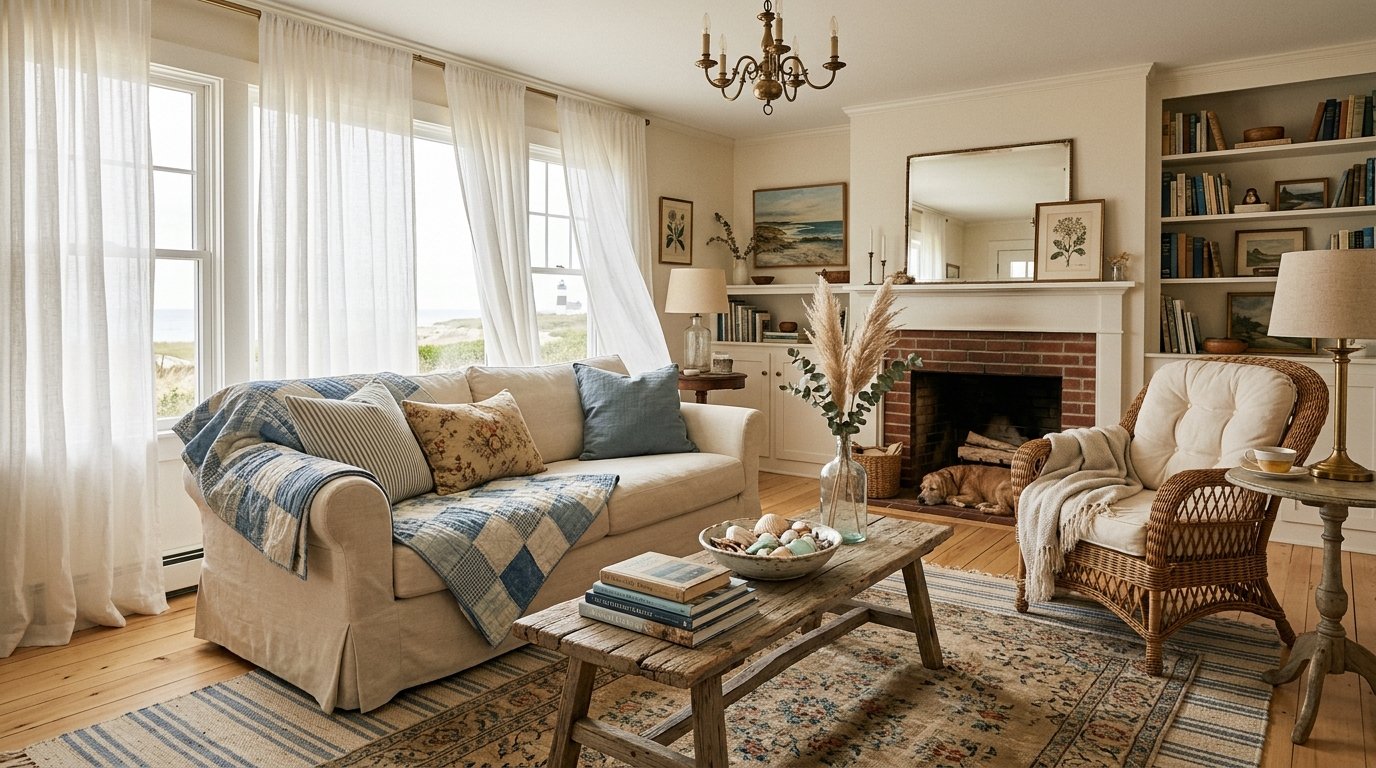Coastal grandma living room ideas