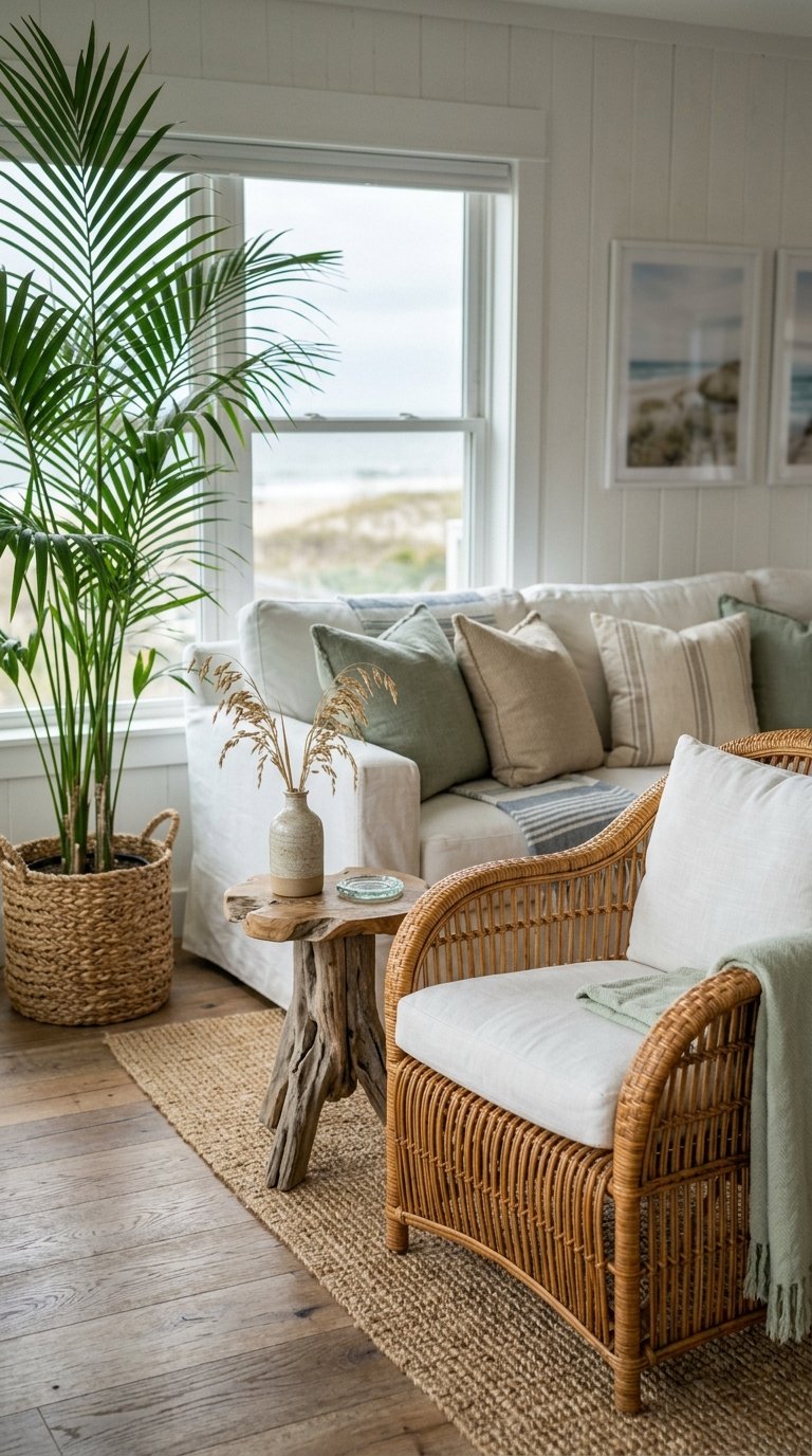 Display a Large Coastal Art Print Above Your Sofa