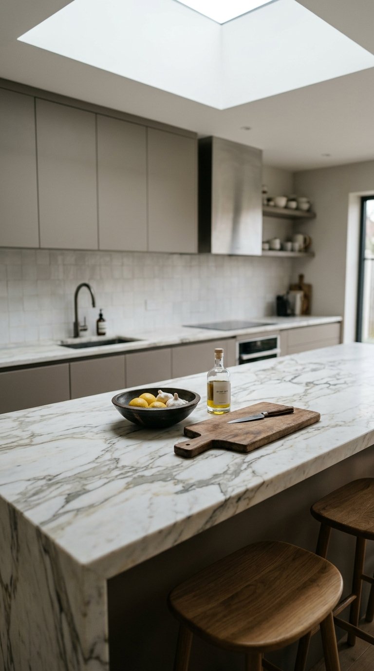 Concrete or Stone Countertops in a Honed Finish