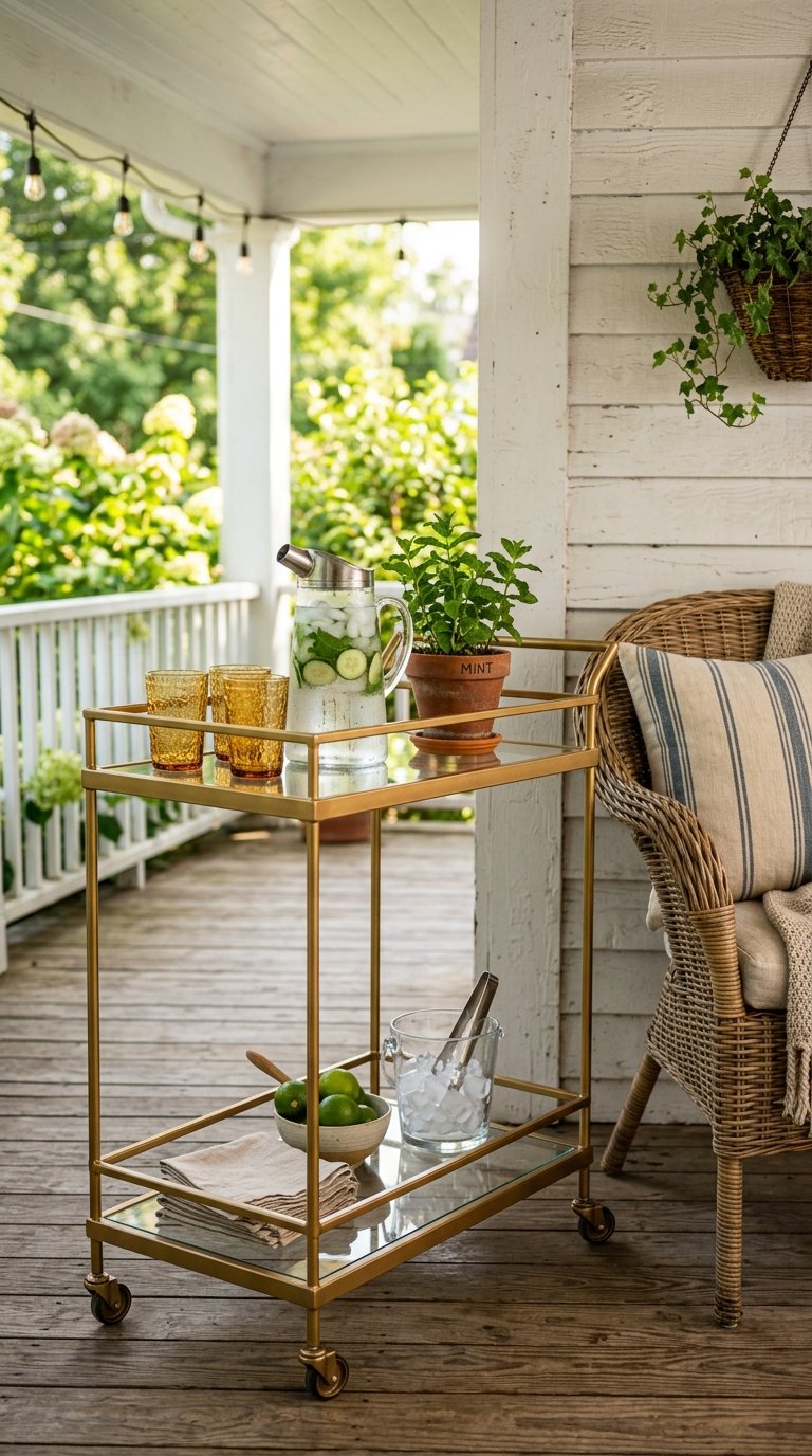 Create a Beverage Station on Your Porch
