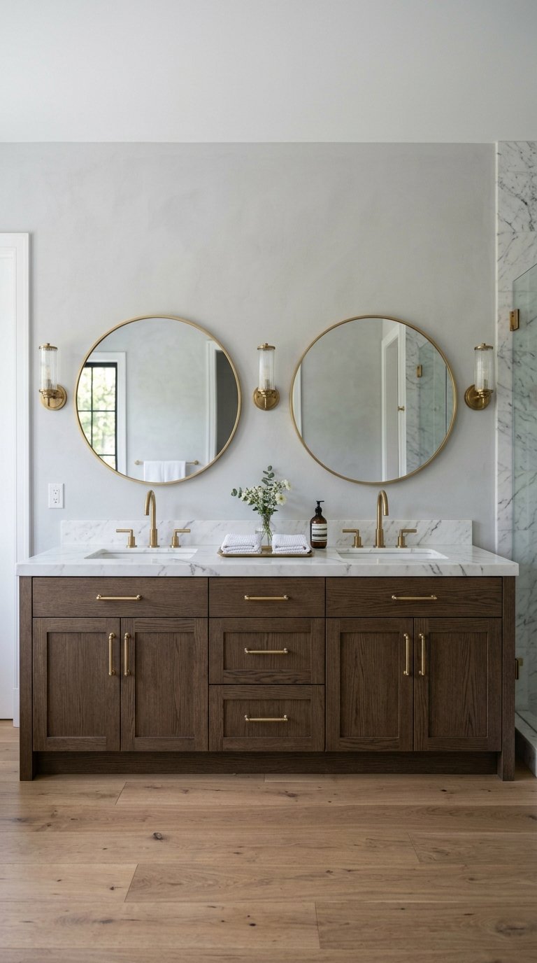 Create a Double Vanity with Continuous Marble Slab