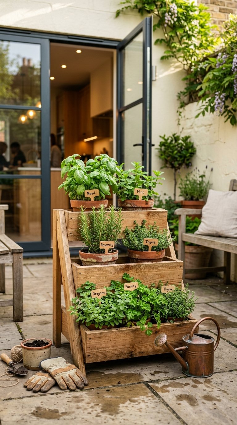 Create a Herb Garden in a Tiered Planter