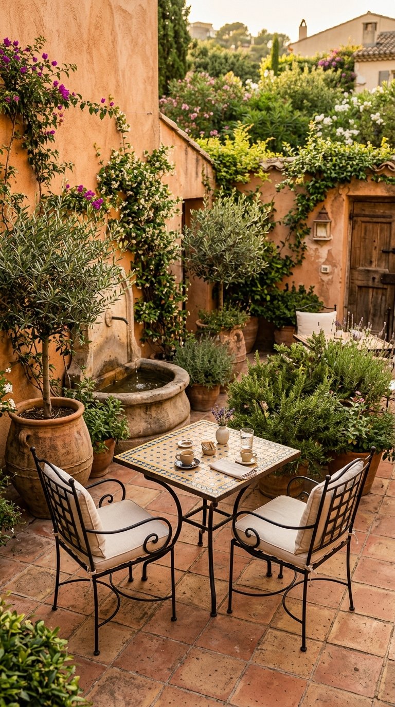 Create a Mediterranean Courtyard Seating Area