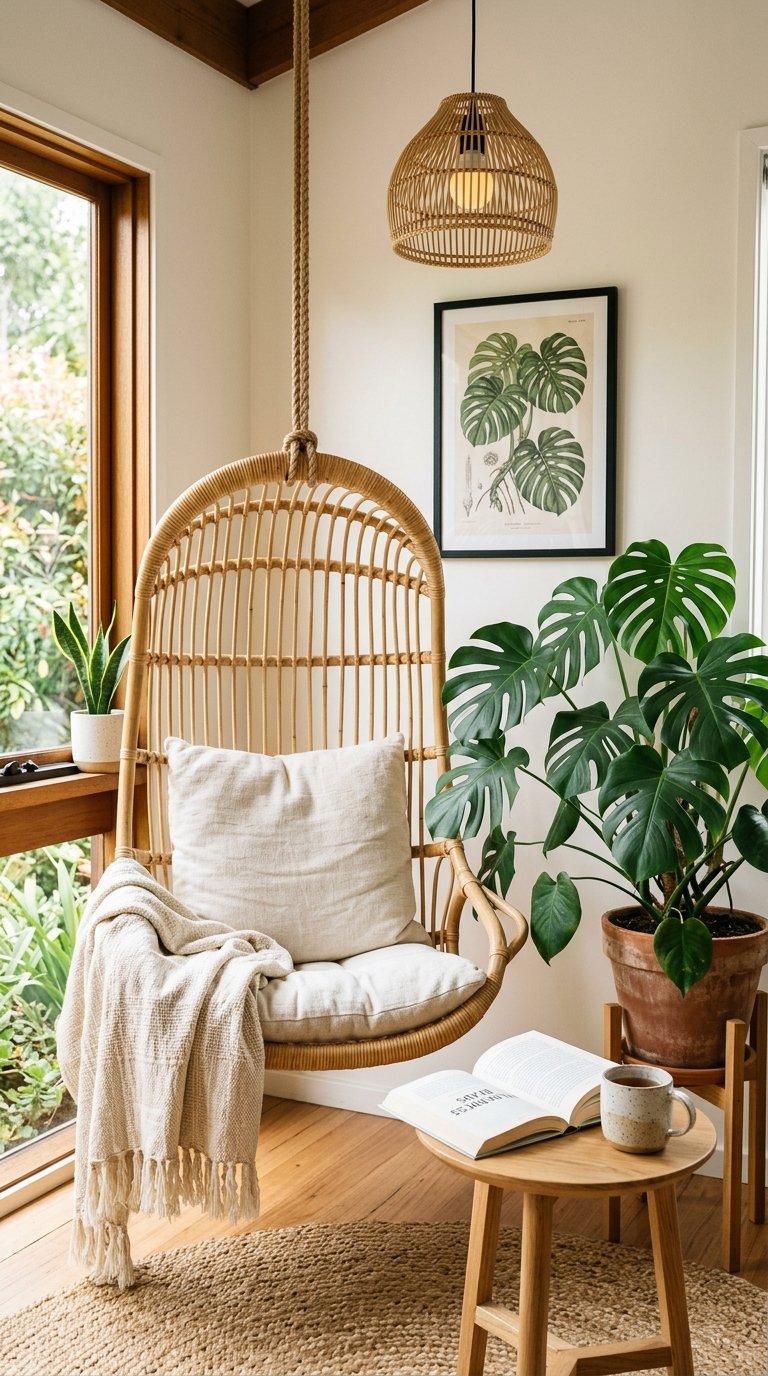 Create a Reading Corner With Layered Tropical Elements