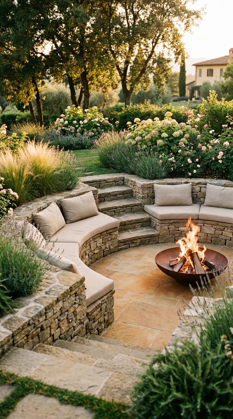Create a Sunken Garden Seating Area