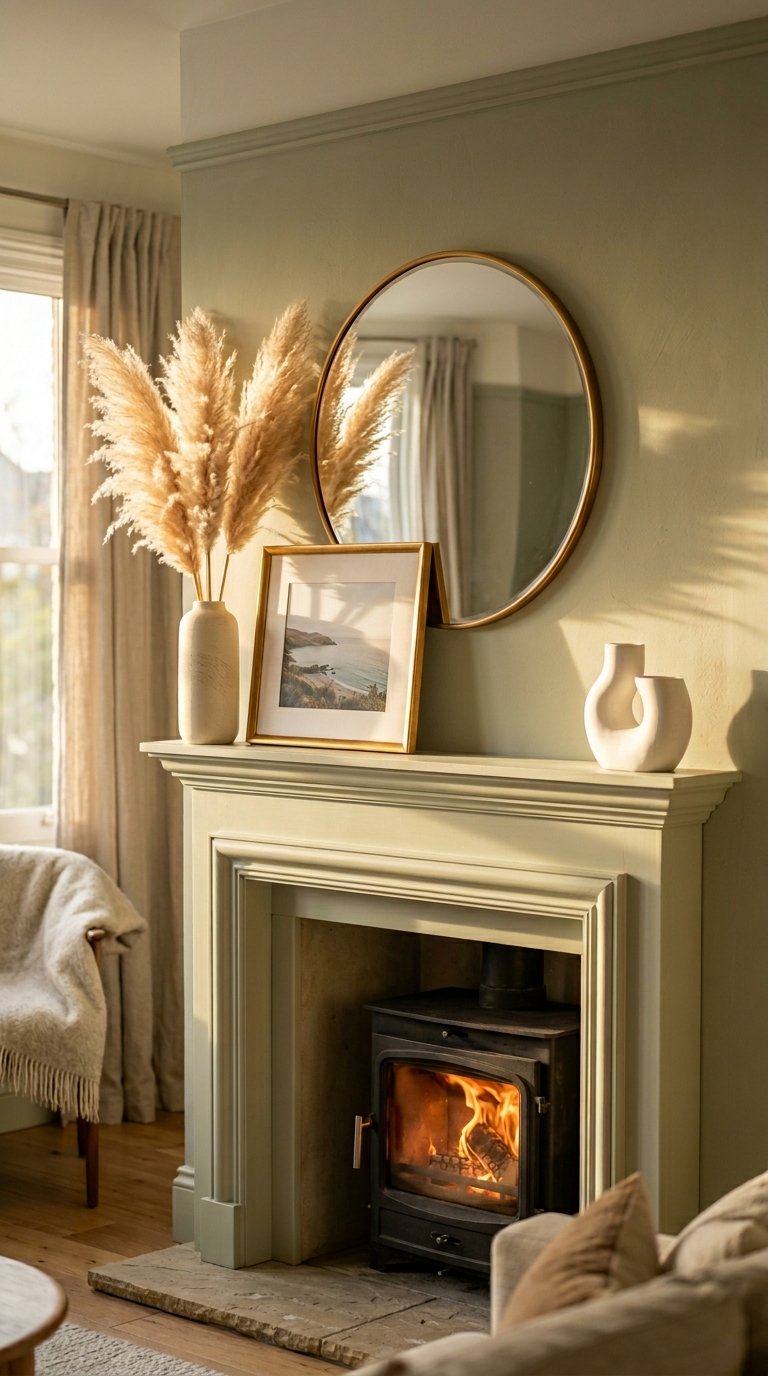 Create a Symmetrical Mantel Display With an Odd-Numbered Rule