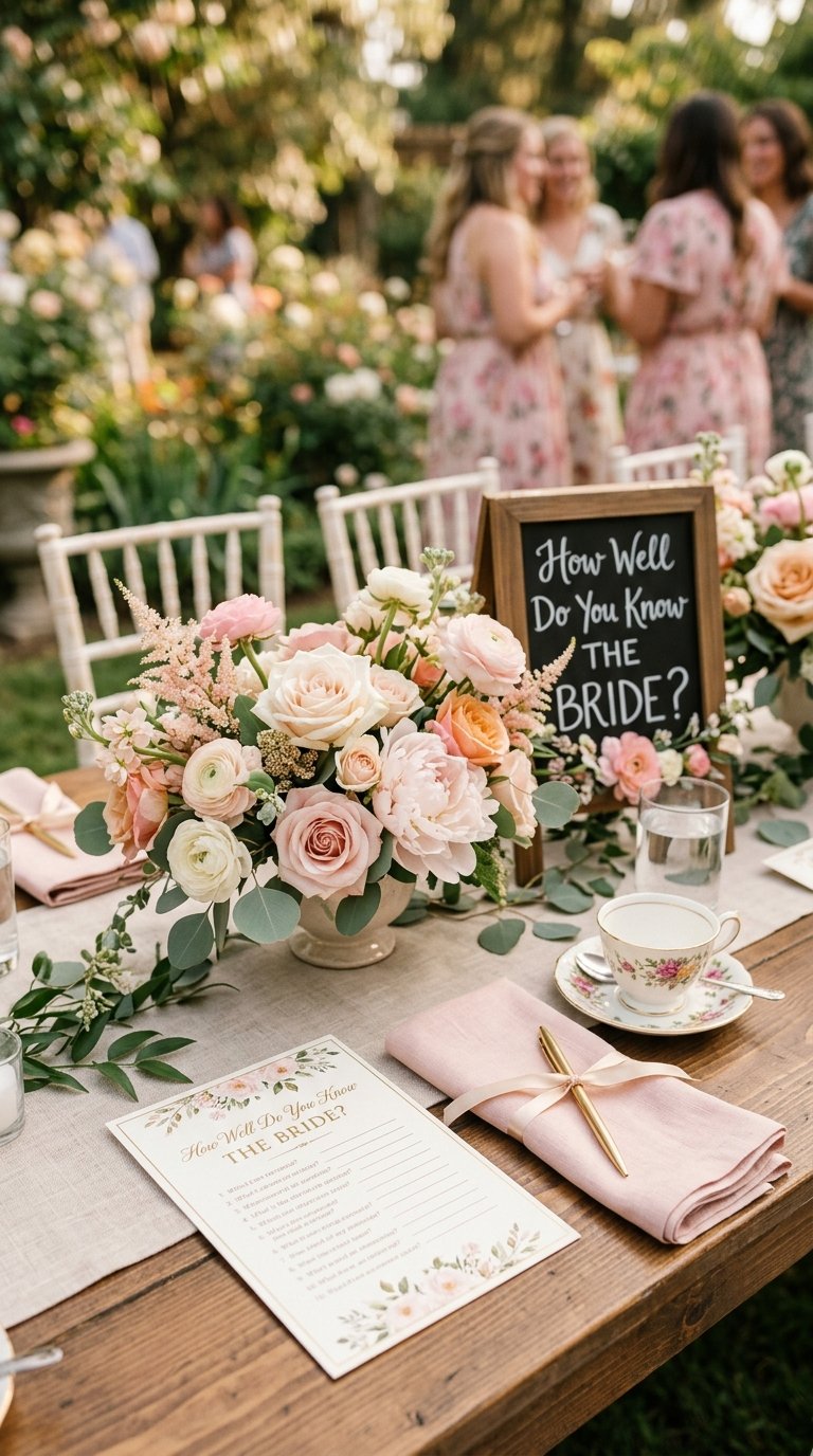 Design a Bride Trivia Game