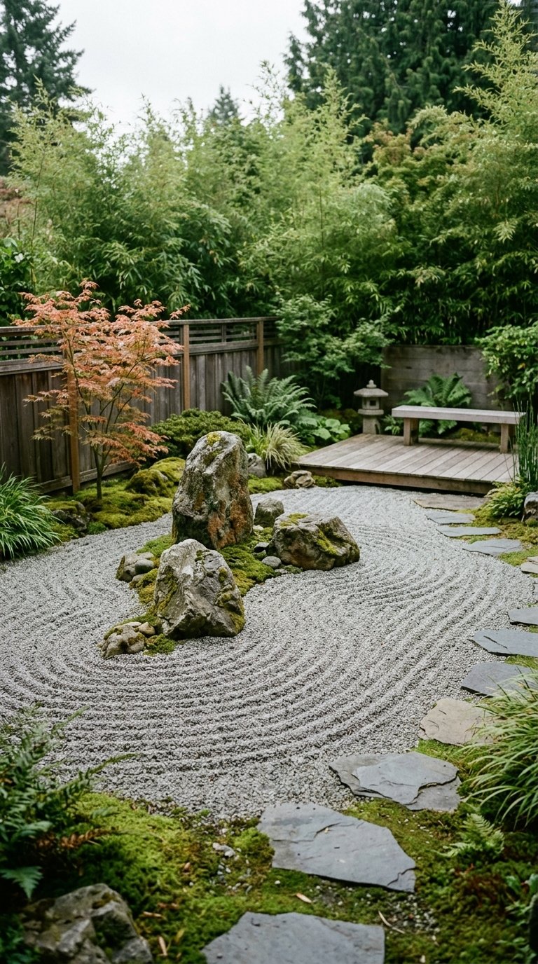 Design a Japanese-Inspired Zen Garden Section