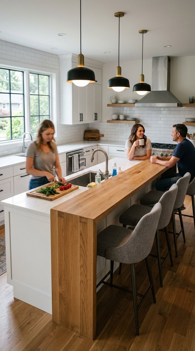 Design a Two-Tier Peninsula with a Raised Breakfast Bar