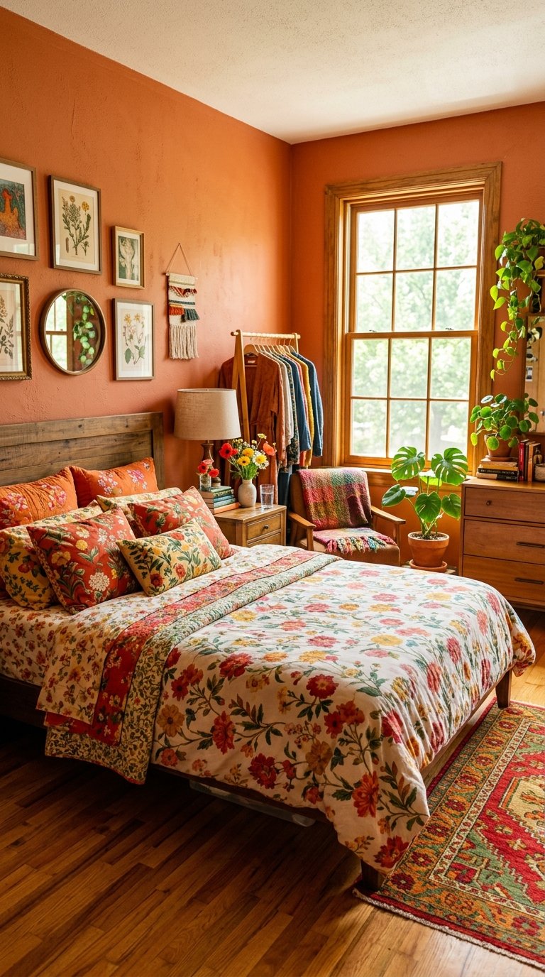 Disney Encanto Bedroom With Warm Colombian Colors and Floral Details