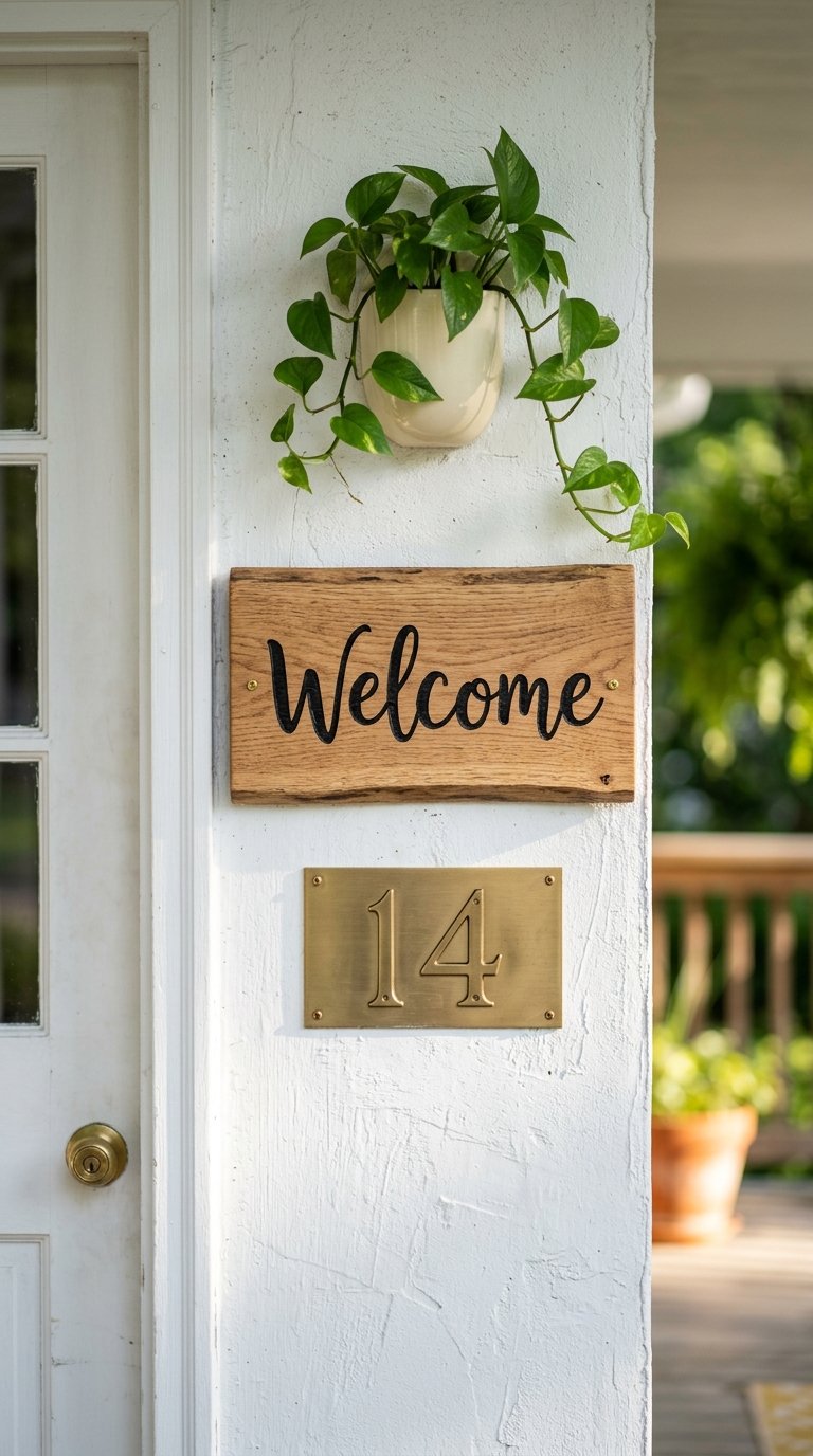 Display a Summer Welcome Sign or House Number Plaque