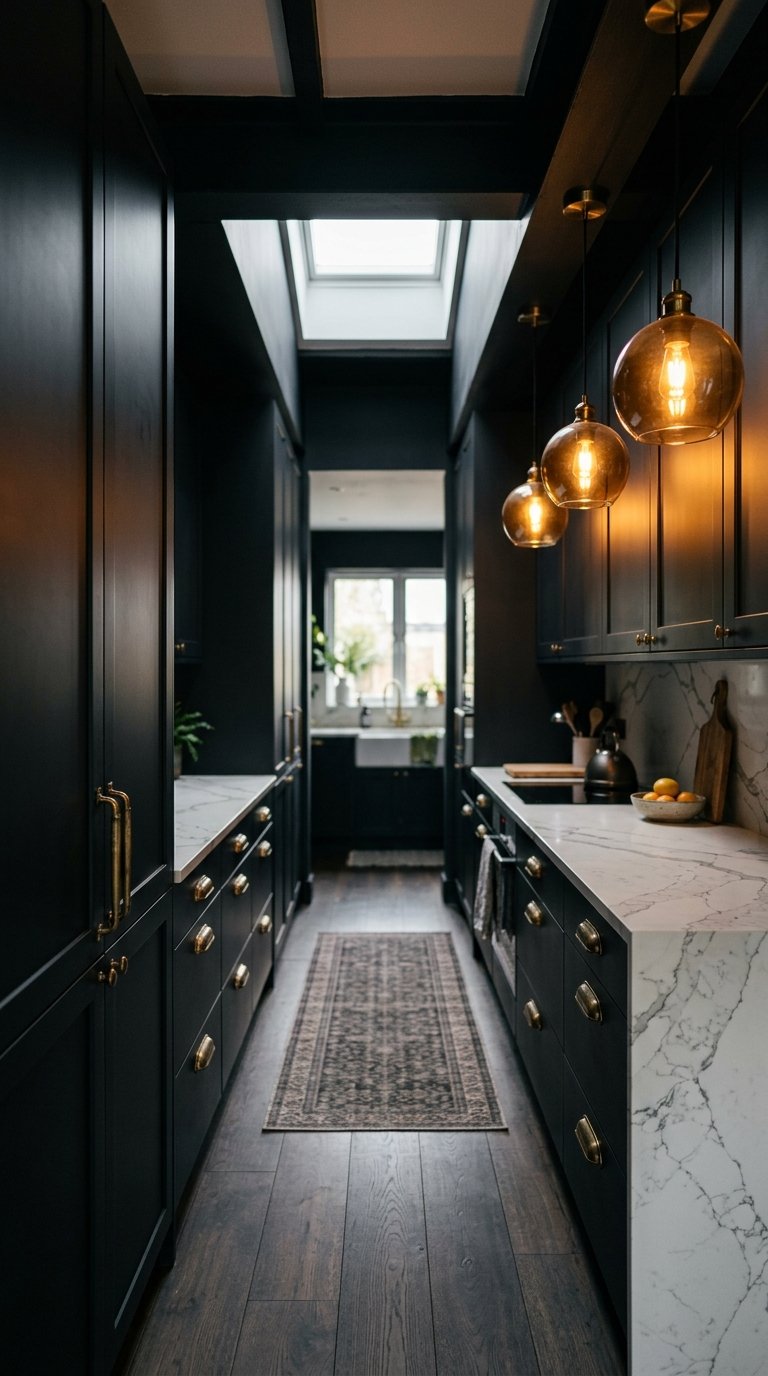 Dramatic Dark Cabinetry
