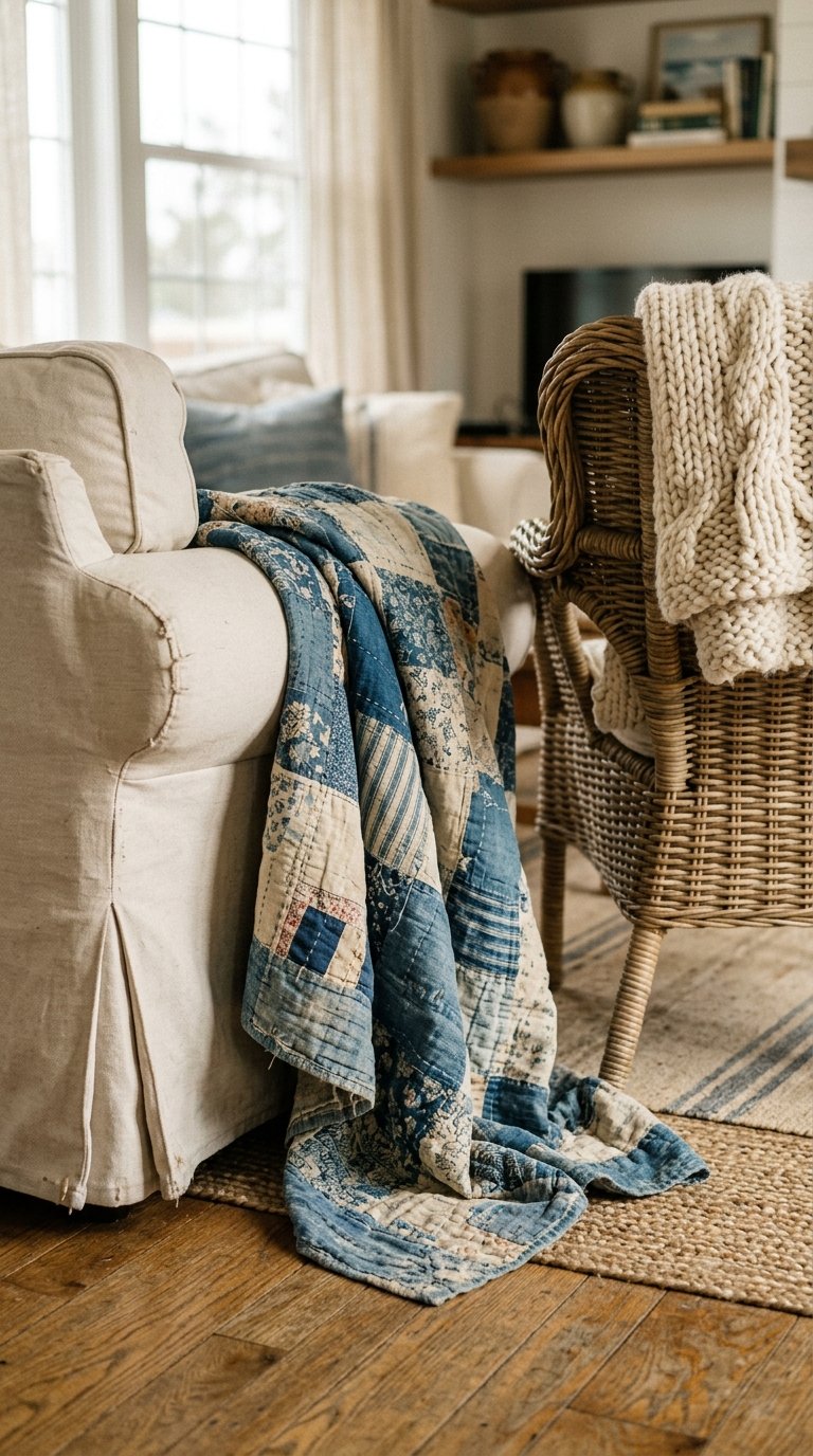 Drape a Textured Throw Over Every Seat