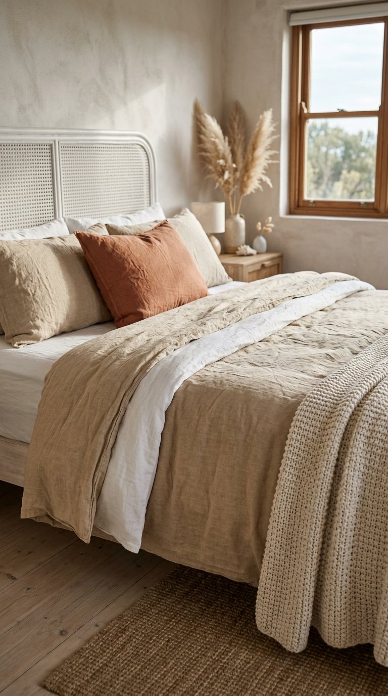Dress the Bed in Washed Linen Bedding