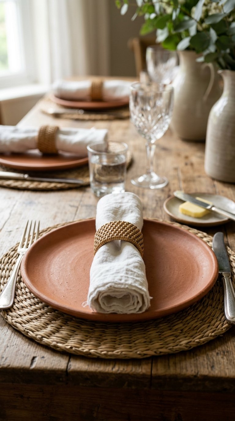 Finish With a Coordinated Napkin Ring Set