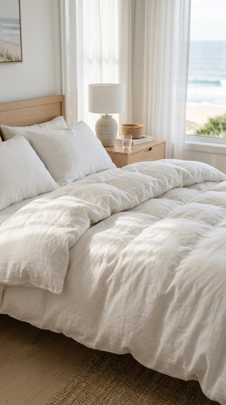 Finish with a Linen or Cotton Duvet Insert That Breathes