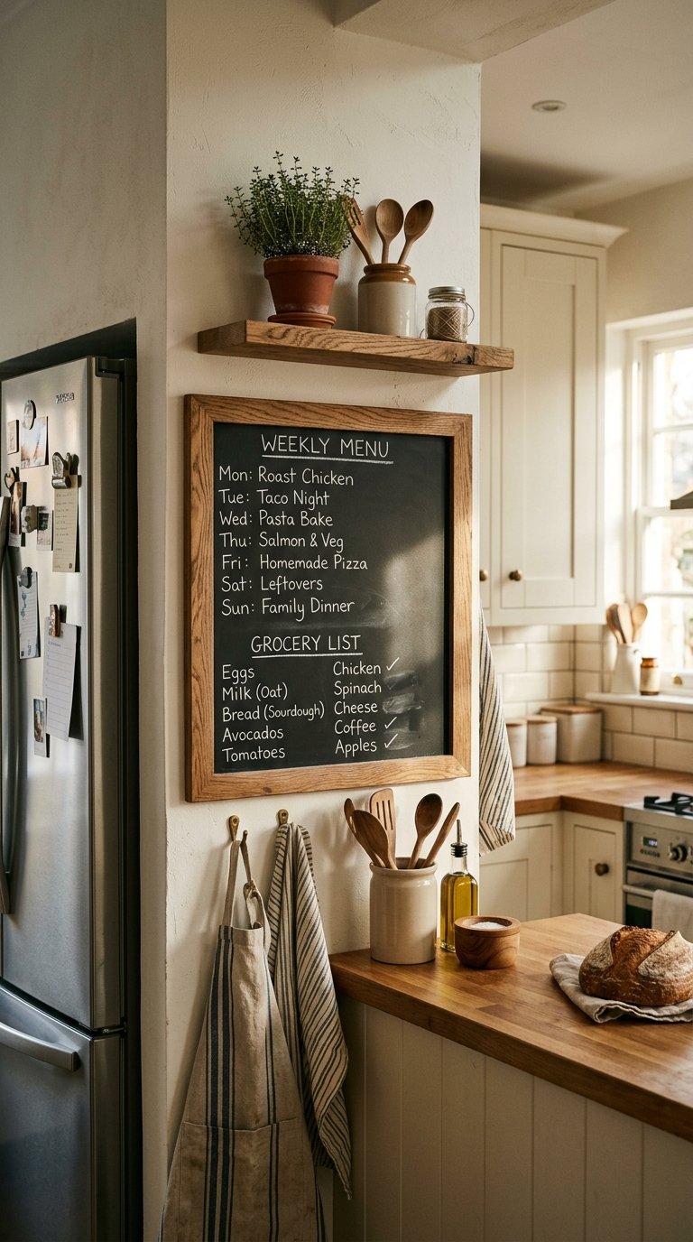 Frame a Chalkboard Panel for a Functional Wall Feature