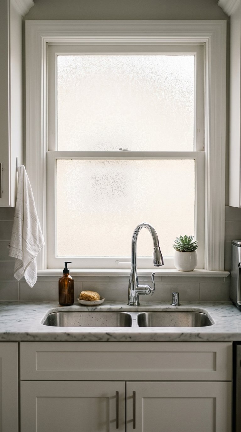 Frosted Glass for Privacy Without Losing Light