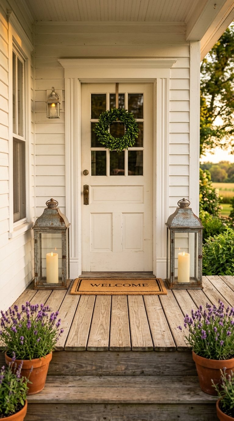 Galvanized Metal Lantern on Your Porch