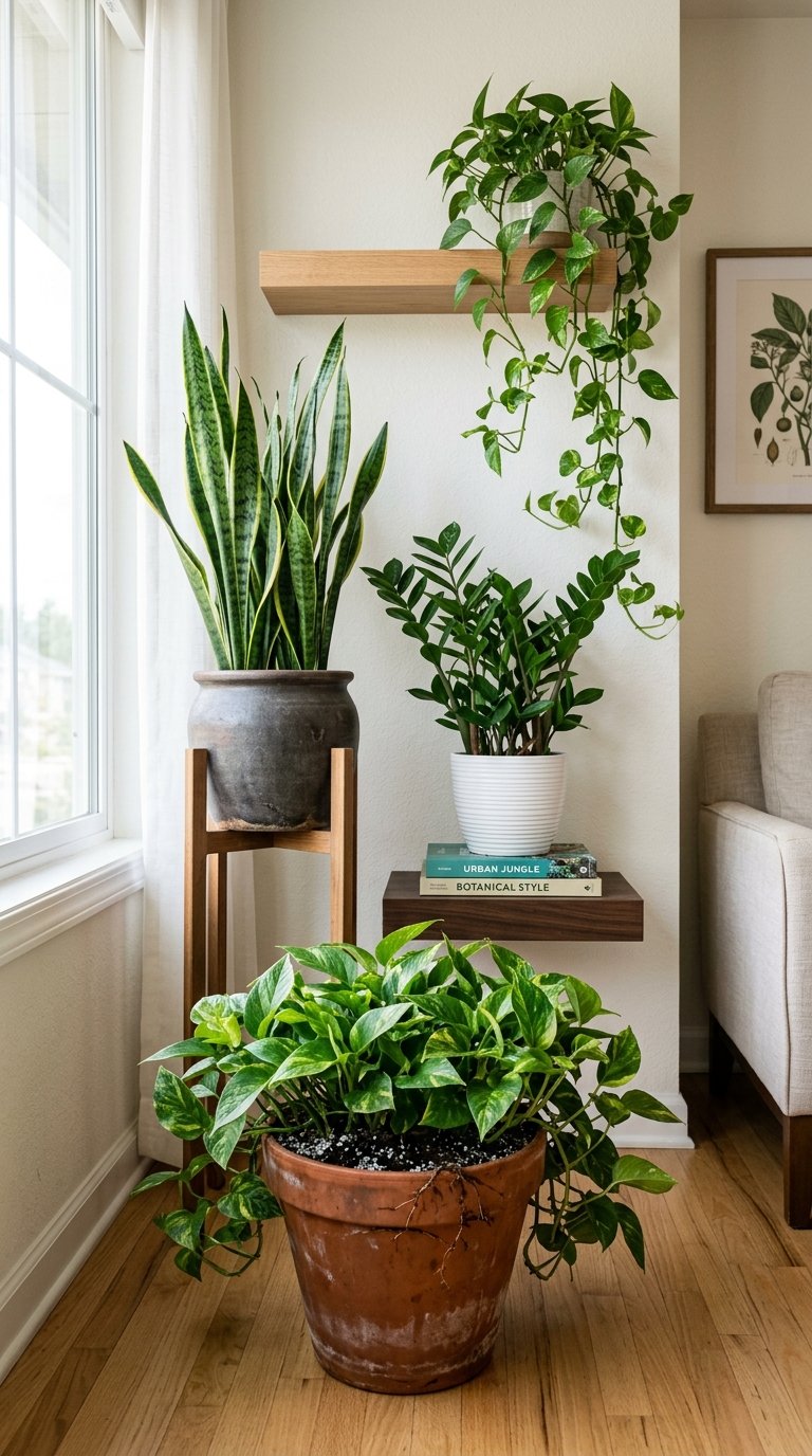 Group Small Plants at Different Heights