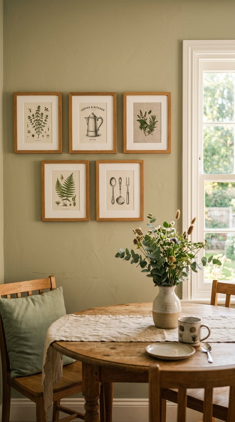Group Three to Five Small Framed Prints as a Gallery Wall