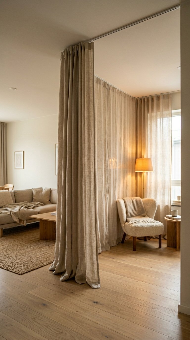 Hang Curtains from a Ceiling Track