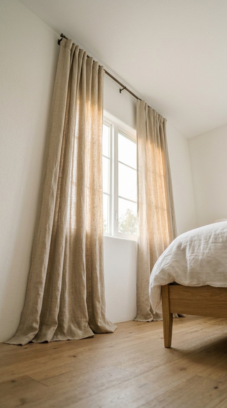 Hang Linen Curtains From Ceiling Height