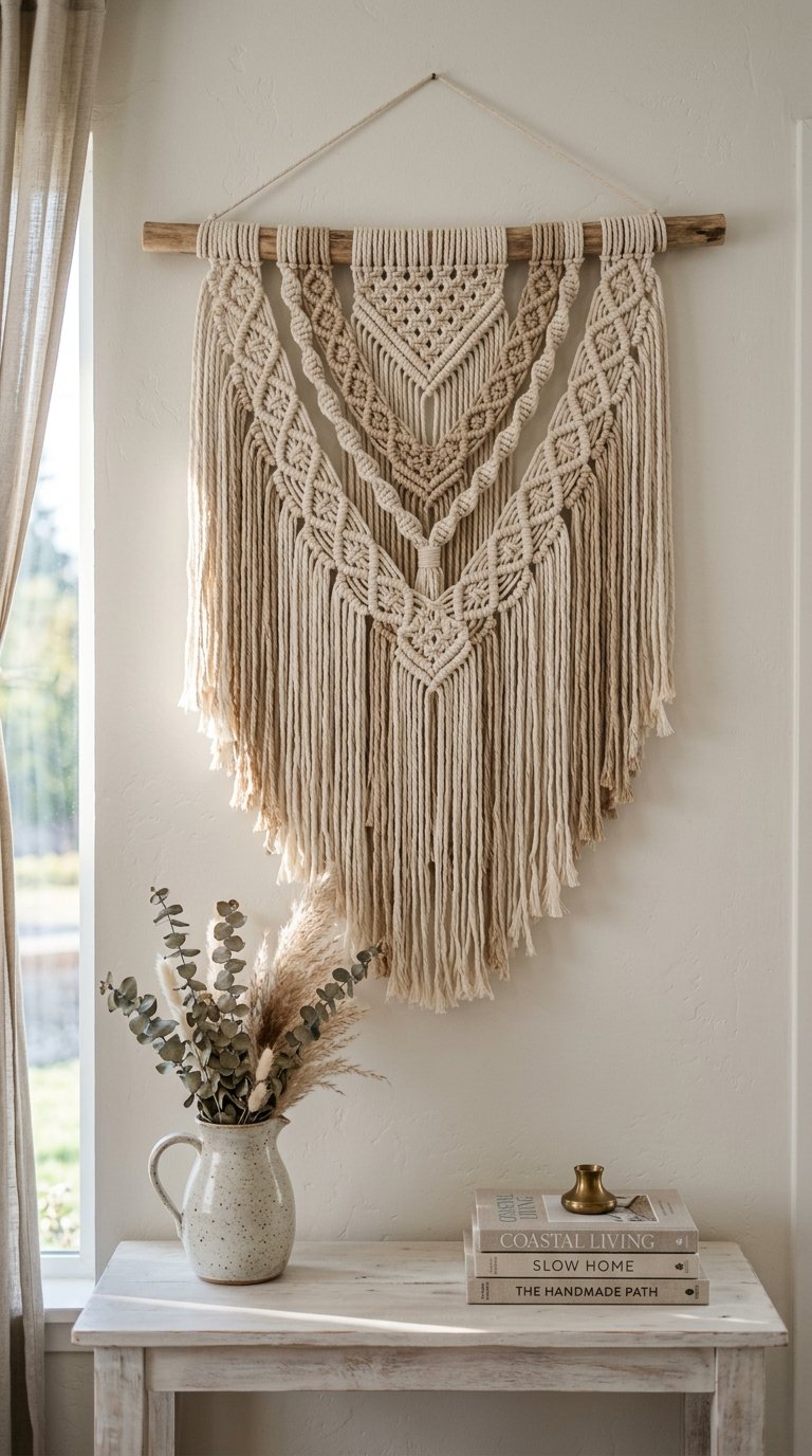Hang Macrame or Woven Wall Art