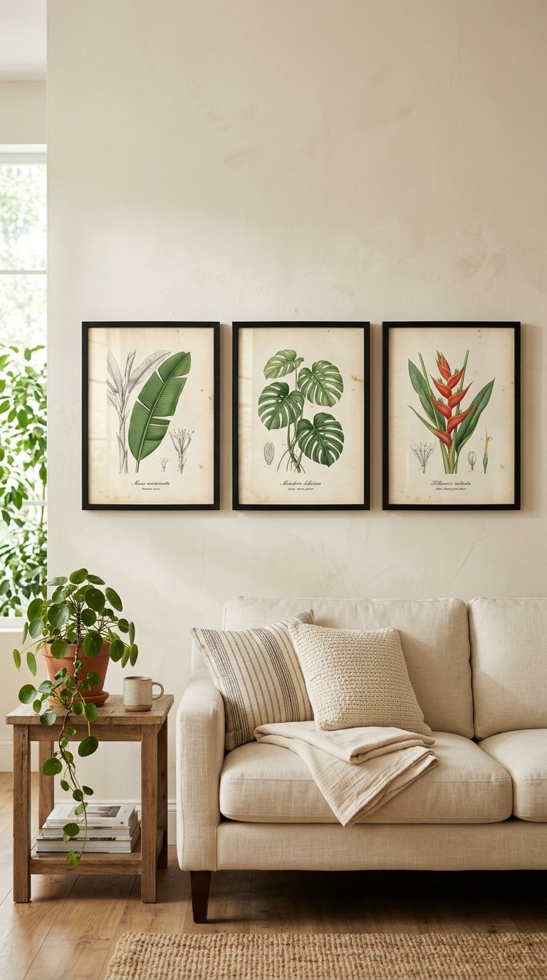 Hang Oversized Botanical Art