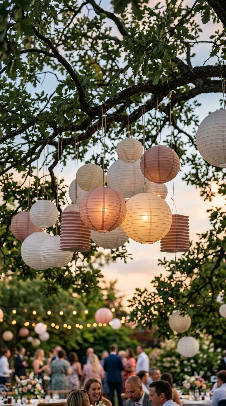 Hang Paper Lanterns in the Trees