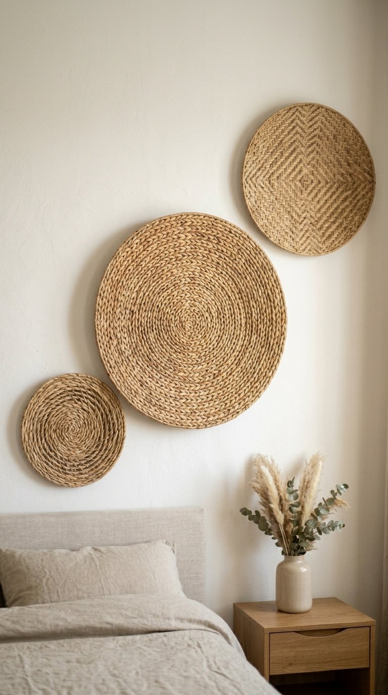 Hang Woven Seagrass or Rattan Wall Art