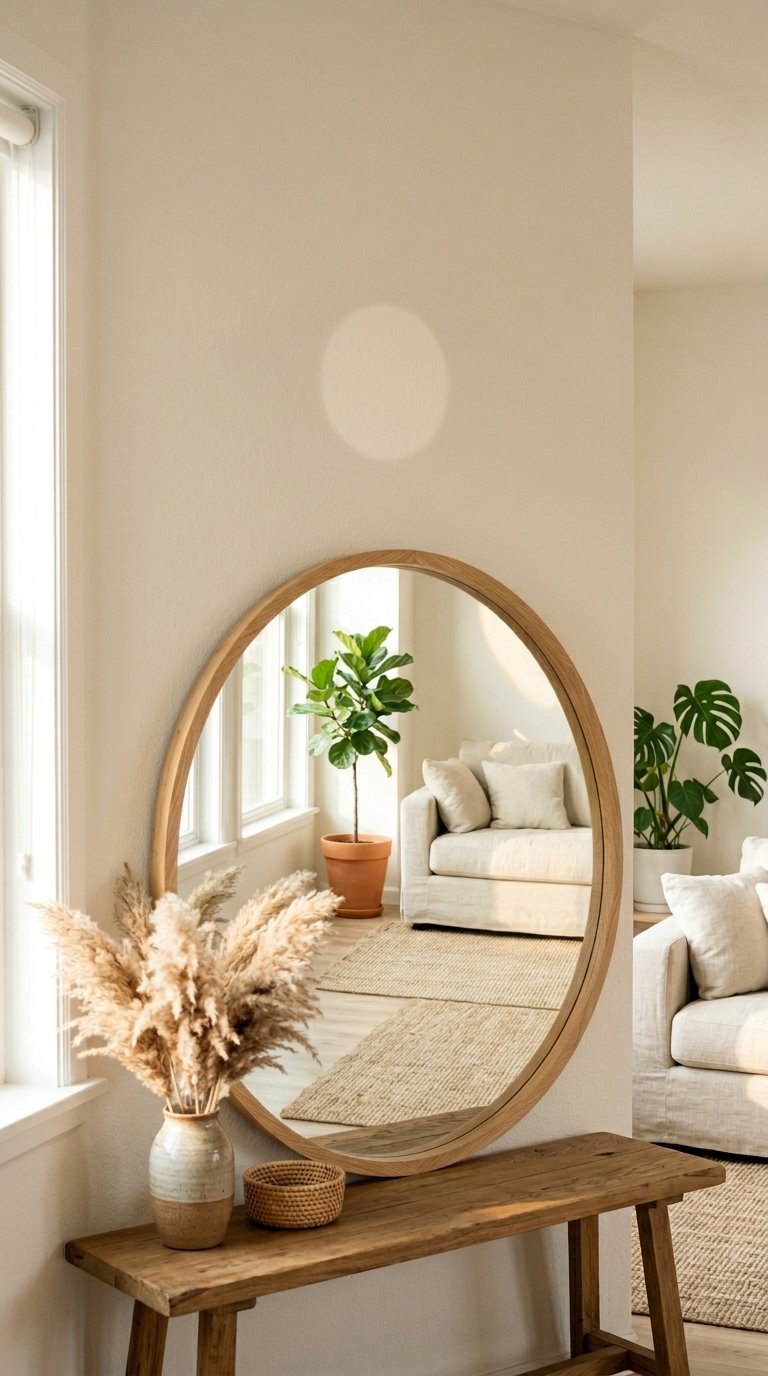 Hang a Large Mirror to Amplify Light